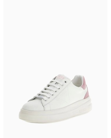 GUESS ELBINA Sneakers - White with Pink Details